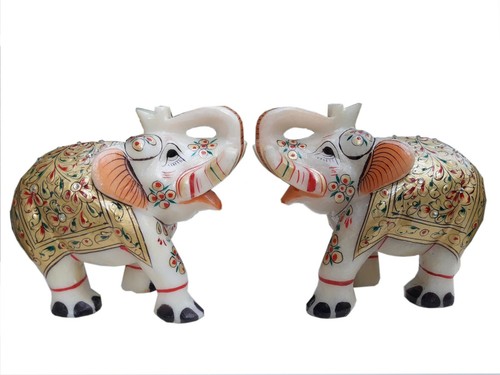 Handmade éléphant marbre - Éléphant,