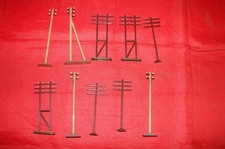 MKD HO LOT POTEAUX TELEGRAPHIQUES TELEPHONIQUES DECOR TRAIN ELECTRIQUE