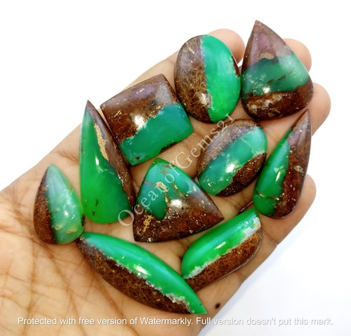 Cabochon chrysoprase bio - de,
