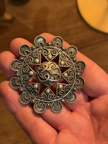 Broche argent massif berbère - argent,