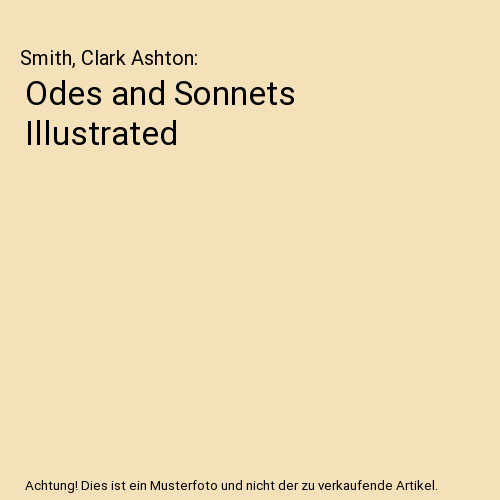 Odes and sonnets illustrated - odes,