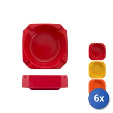 6X Cendrier Carré En