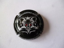 capsule de champagne, PIERRE Christophe, 2015, noir et blanc, avec strass, N°9e