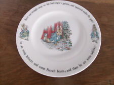 🐰Assiette porclaine 19 cm BREATRIX POTTER PETER RABBIT lapin WEDGWOOD ENGLAND🥕