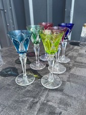 6 verres en cristal , modèle Camargue, Saint Louis à liqueur