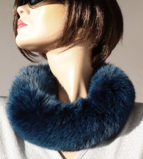Fourrure Écharpe Renard Bleu