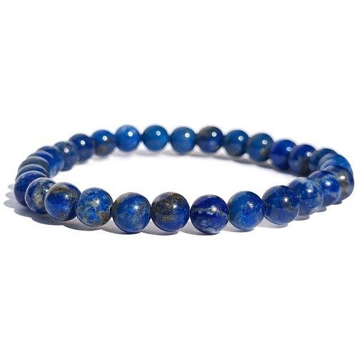 Bracelet perles lapis - bracelet,