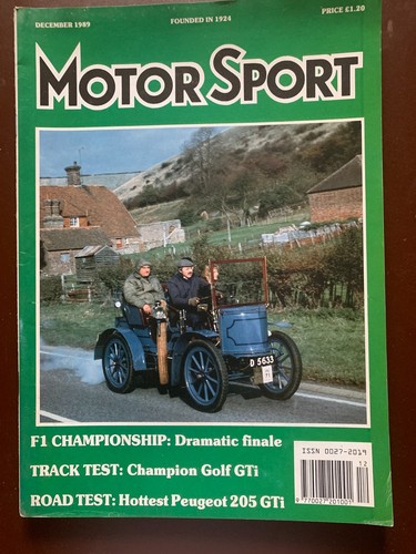 Motor sport magazine 1989 - magazine, 12/1989