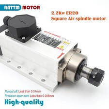 （FR） 220V 2.2KW ER20 Air Cooling CNC Spindle Motor 24000rpm 400Hz 4 Bearing Mill
