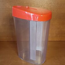 Pot Bec Verseur Orange, Vintage, Boîte De Conservation, Saupoudreuse, France