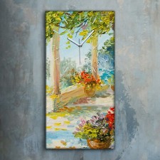 Horloge décorative sur toile