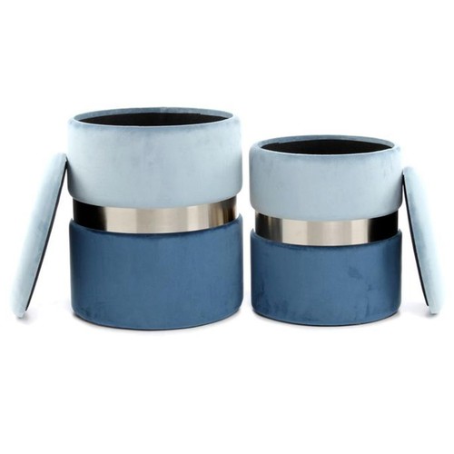 Lot poufs coffres - de,