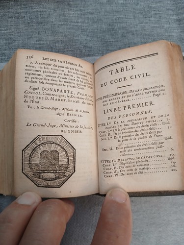 Code civil des francais - civil, 1804-
