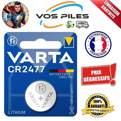 Pile bouton varta lithium - lithium, 3v