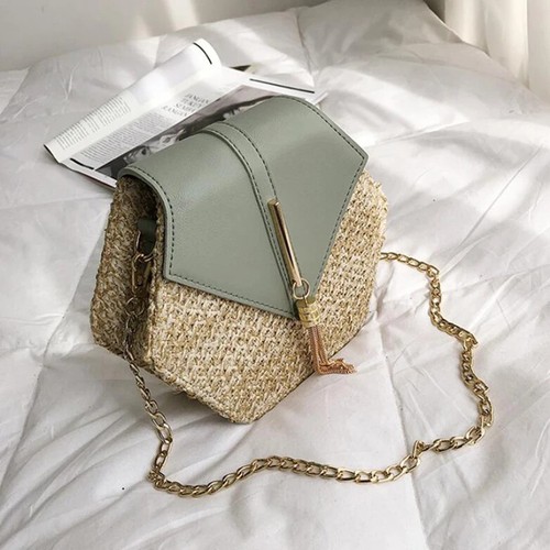 Sac main femme rotin paille - rotin,