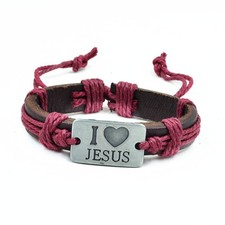  I LOVE JESUS BURGUNDY OVER