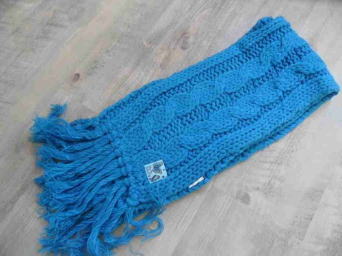 Zara belle écharpe - bleue, top