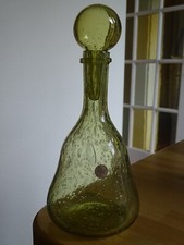 BIOT CARAFE A VIN  VERRERIE BULLER SOUFFLER BOUCHE SIGNEE