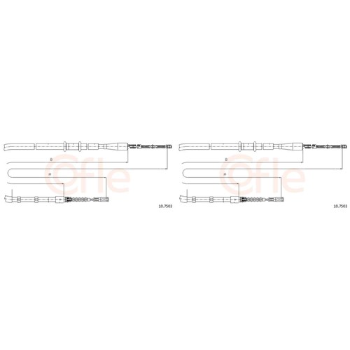 Cofle câble frein - 2x,