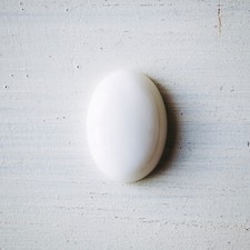 Cabochon JADE BLANC 25*18mm