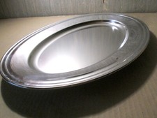 PLAT de SERVICE oval 40cm Inox Cuisine Art de la Table Cooking Guy DEGRENNE