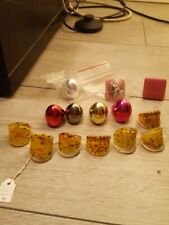 ⭐️lot bagues fantaisie dont 7 Murano couleur jaune, 5 style métal + 2 23ème f ?