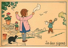 BARRE DAYEZ   Fable JEAN de la FONTAINE  les deux pigeons