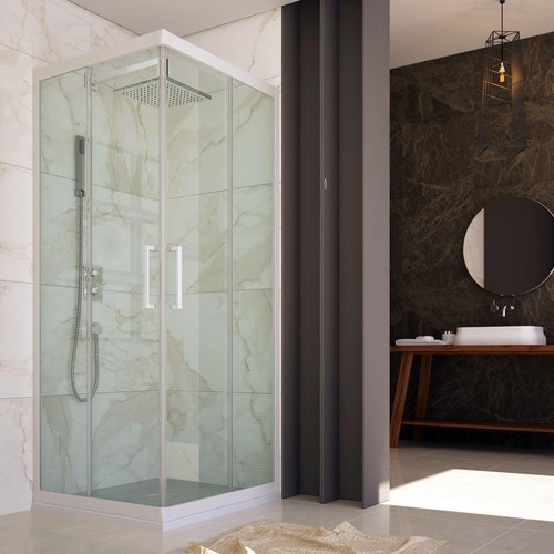 Cabine parois douche angle - douche, d'angle