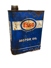 ANCIEN BIDON HUILE PLEIN DE