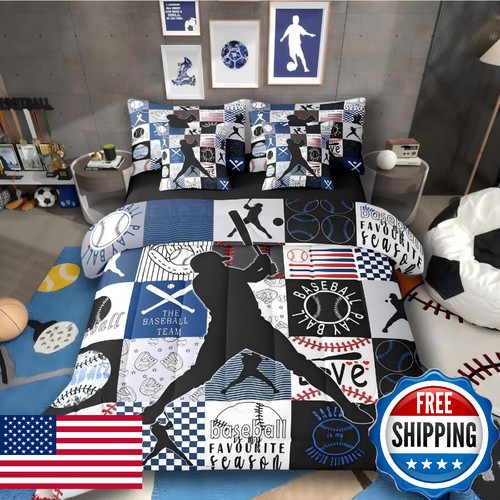 Boys twin comforter - boys, sports