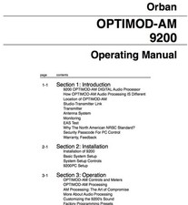 ORBAN OPTIMOD AM 9200 DIGITAL