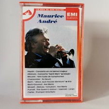 Maurice André - cassette Audio tape - Classique - Trompette - bach - Mozart...