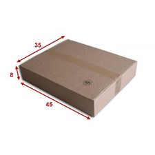 50 boîtes emballages cartons  n° 57   - 450x350x80 mm - simple cannelure