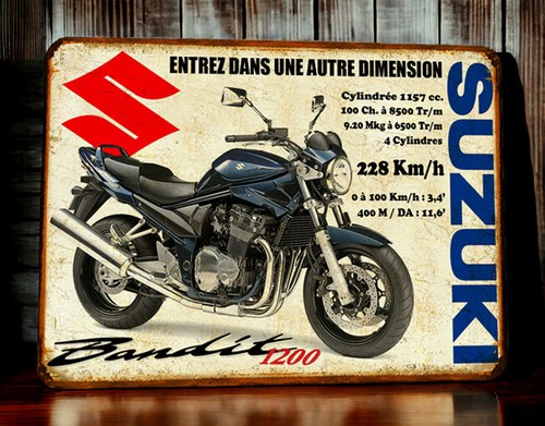 Plaque métal suzuki 1200 - suzuki,