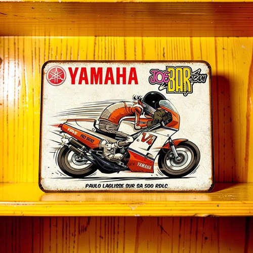 Plaque métal vintage - joe, bar
