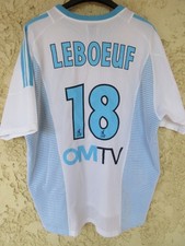 Maillot OM OLYMPIQUE DE MARSEILLE 2002 2003 LEBOEUF n°18 ADIDAS vintage shirt XL