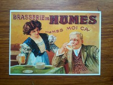 BRASSERIE BIERE DE HUMES  French beer   carte postale postcard 