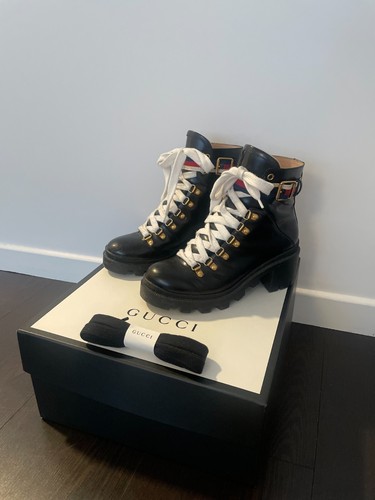 Bottines gucci cuir avec - cuir,