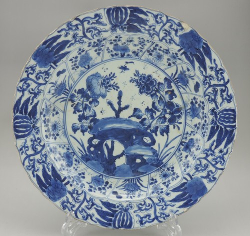 Grand plat porcelaine blanc - grand, en