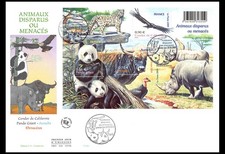 FDC GF JF -  Bloc animaux menacés 2009, oblit Paris 20/6/09