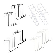 Lot de 8 crochets de suspension pour clôtures, mangeoires à oiseaux,