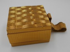  EVANS VINTAGE MINAUDIERE COMPACT  POUDRIER ETUI CIGARETTES EN METAL DORE