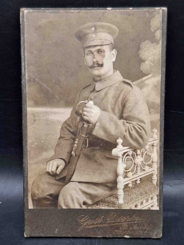 Cdv vers 1900 militaria soldat - 1900,