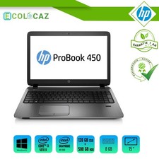 Ordinateur Portable HP ProBook 450 G2 - Win 10 Pro - i3-5010U - 120SSD - 500HDD