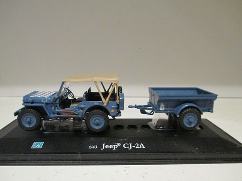 Jeep willys bleu foncé - cj,