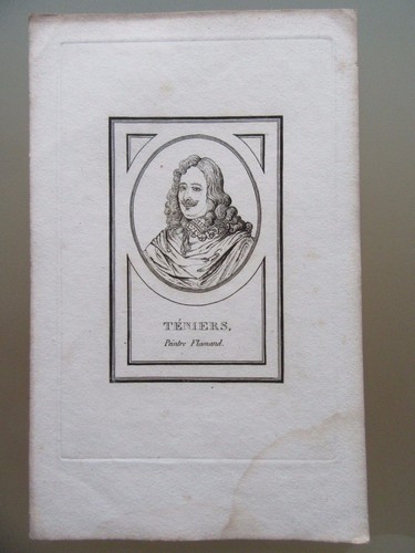 Gravure 1860 david - david, teniers