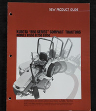 Brochure Guide Du Tracteur KUBOTA B1550 B1750 B2150 "NOUVEAU PRODUIT" 1988-97