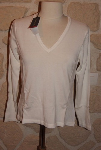 Pull blanc neuf taille col - blanc,