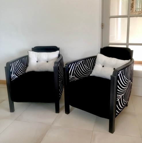 Paire fauteuils art déco - de,