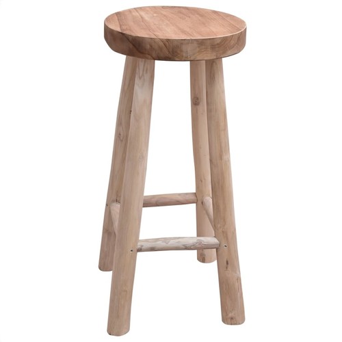 Teck tabouret bar marron - teck,